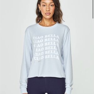Spiritual Gangster Ciao Bella Light Blue Sweatshirt